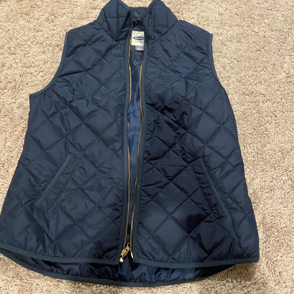 Navy Quilted Vest